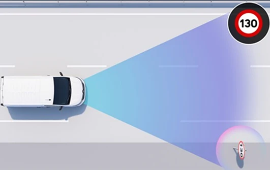 Traffic sign recognition with speed alert